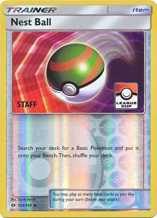 Nest Ball (123/149) (League Promo Staff) [Sun & Moon: Base Set] | Jack's On Queen