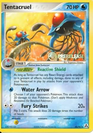 Tentacruel (45/92) (Prerelease Promo) [Nintendo: Black Star Promos] | Jack's On Queen