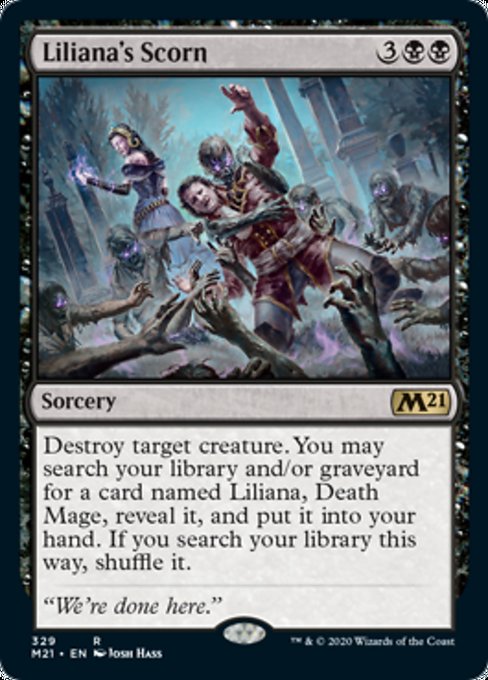 Liliana's Scorn [Core Set 2021] | Jack's On Queen