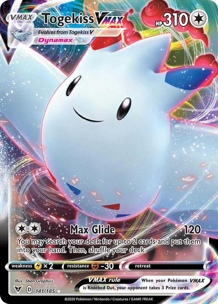 Togekiss VMAX (141/185) [Sword & Shield: Vivid Voltage] | Jack's On Queen