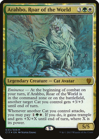 Arahbo, Roar of the World (Commander 2017) [Commander 2017 Oversized] | Jack's On Queen