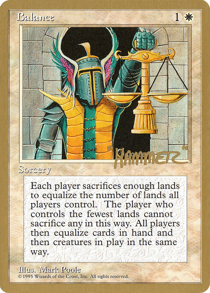 Balance (Shawn "Hammer" Regnier) [Pro Tour Collector Set] | Jack's On Queen