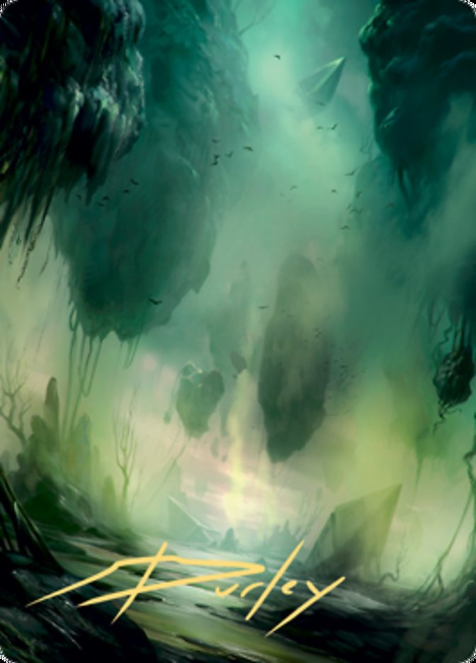 Swamp 1 Art Card (Gold-Stamped Signature) [Zendikar Rising Art Series] | Jack's On Queen