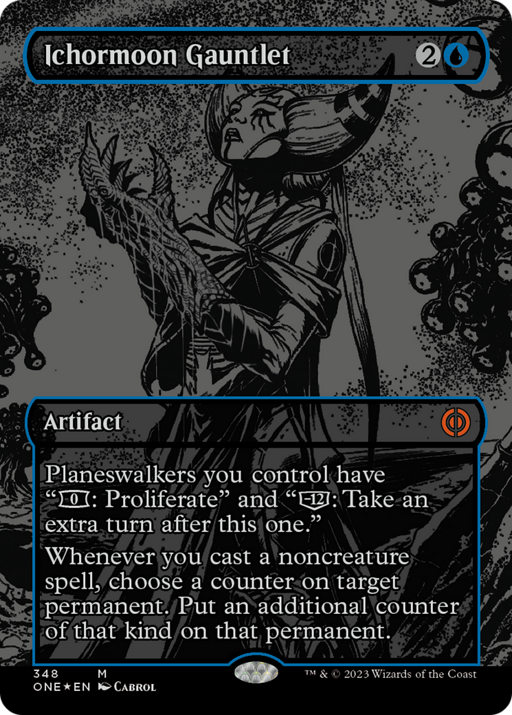 Ichormoon Gauntlet (Oil Slick Raised Foil) [Phyrexia: All Will Be One] | Jack's On Queen