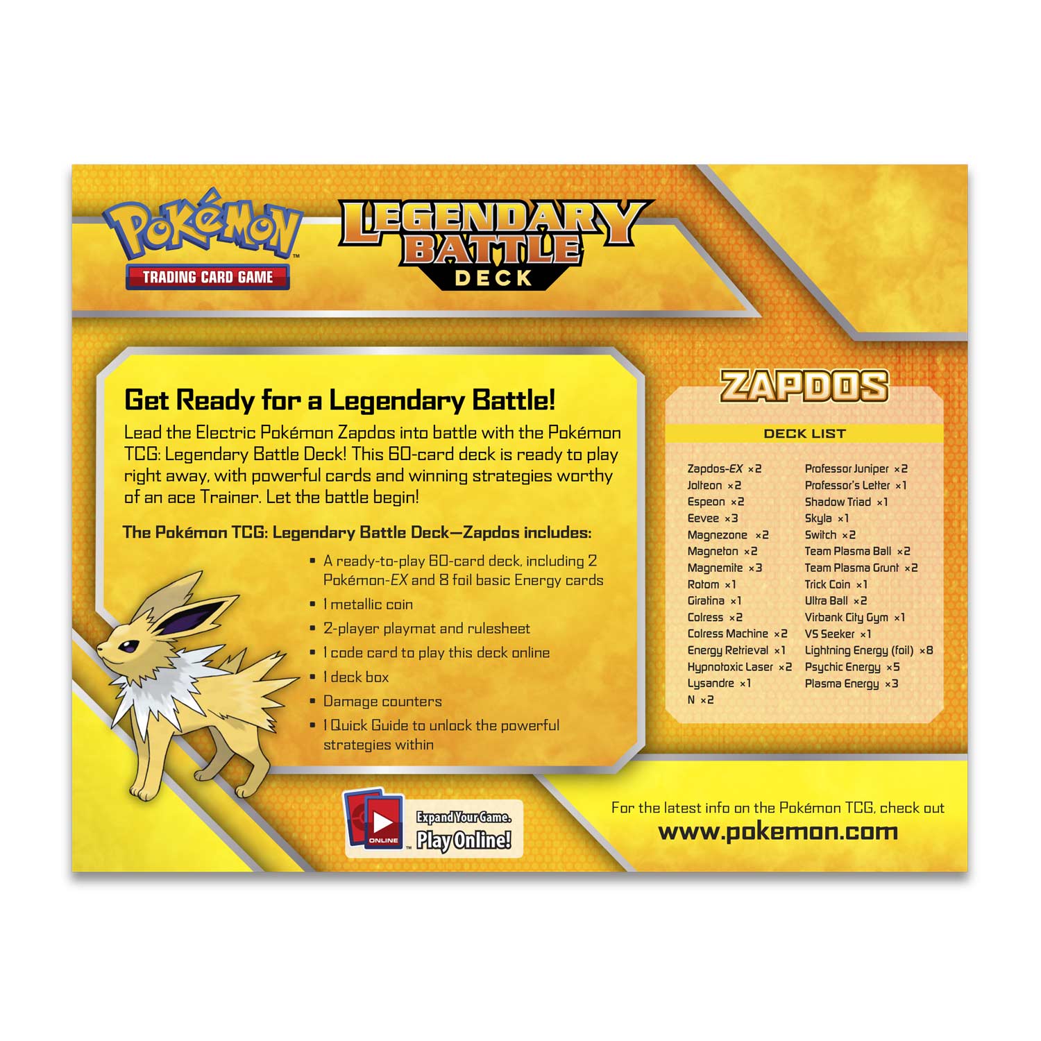 XY: Steam Siege - Legendary Battle Deck (Zapdos) | Jack's On Queen