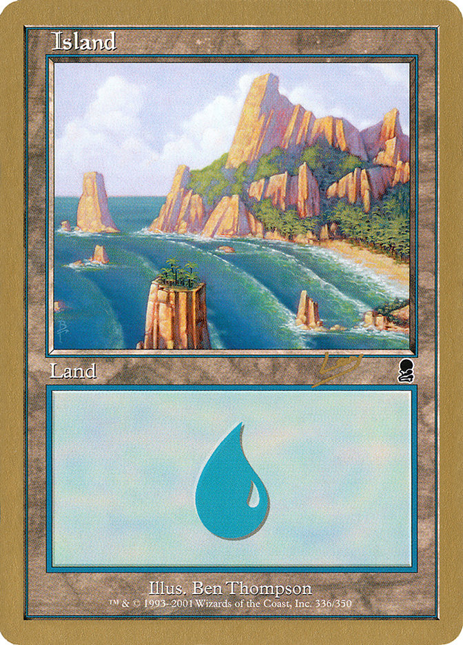 Island (rl336a) (Raphael Levy) [World Championship Decks 2002] | Jack's On Queen