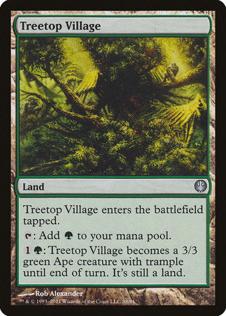 Treetop Village [Duel Decks: Knights vs. Dragons] | Jack's On Queen