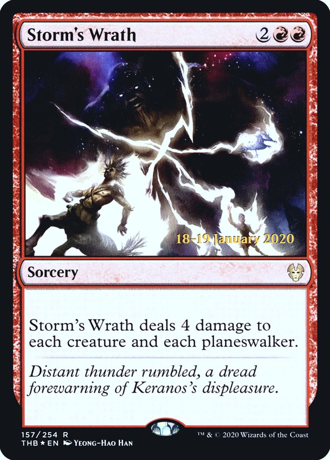 Storm's Wrath [Theros Beyond Death Prerelease Promos] | Jack's On Queen