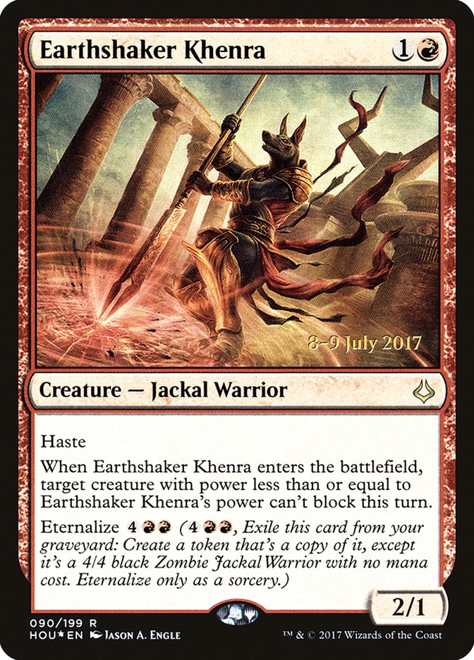 Earthshaker Khenra  [Hour of Devastation Prerelease Promos] | Jack's On Queen