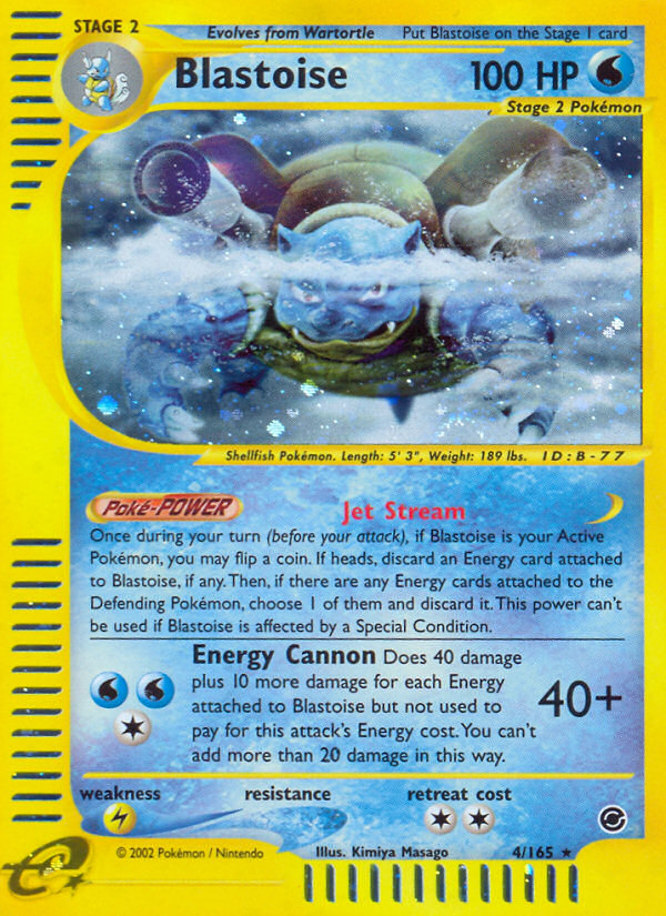 Blastoise (4/165) [Expedition: Base Set] | Jack's On Queen