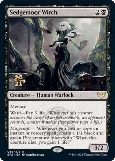 Sedgemoor Witch [Strixhaven: School of Mages Prerelease Promos] | Jack's On Queen