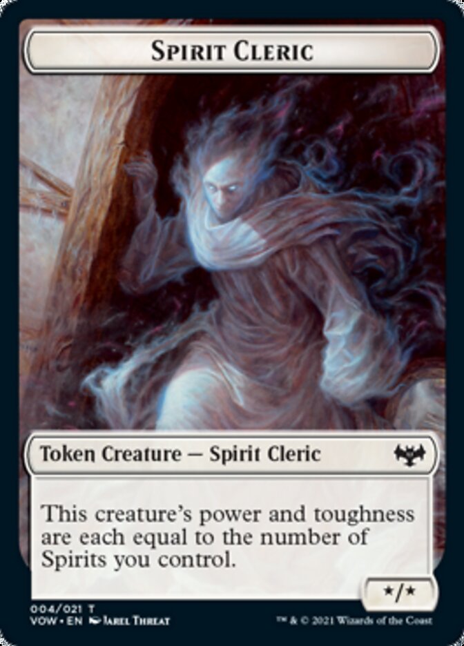 Spirit Cleric Token [Innistrad: Crimson Vow Tokens] | Jack's On Queen