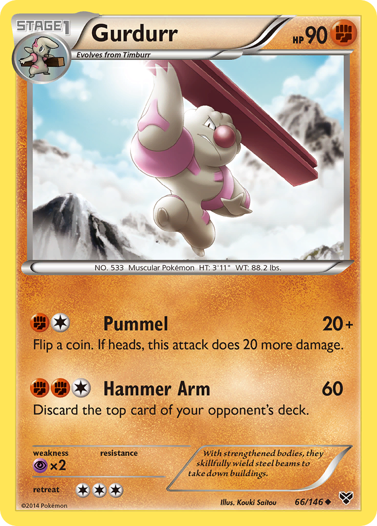 Gurdurr (66/146) [XY: Base Set] | Jack's On Queen