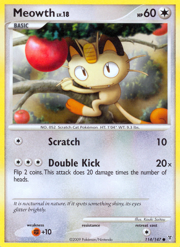 Meowth (114/147) [Platinum: Supreme Victors] | Jack's On Queen