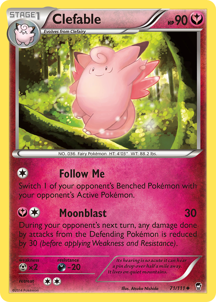 Clefable (71/111) [XY: Furious Fists] | Jack's On Queen