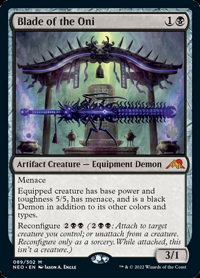 Blade of the Oni (Promo Pack) [Kamigawa: Neon Dynasty Promos] | Jack's On Queen