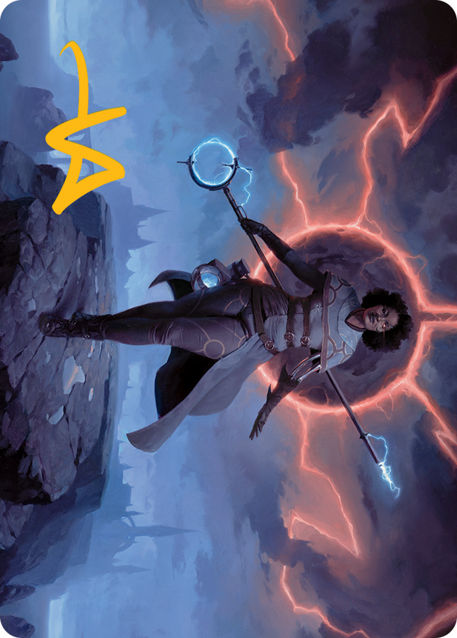 Rona, Herald of Invasion Art Card (Gold-Stamped Signature) [March of the Machine Art Series] | Jack's On Queen