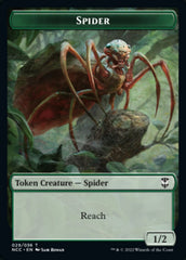 Treefolk // Spider Double-sided Token [Streets of New Capenna Commander Tokens] | Jack's On Queen