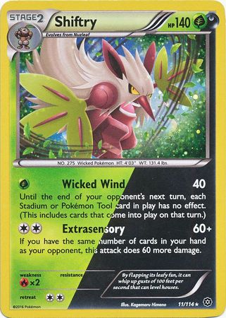 Shiftry (11/114) (Cosmos Holo) [XY: Steam Siege] | Jack's On Queen