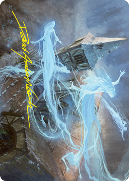 Hallowed Haunting Art Card (Gold-Stamped Signature) [Innistrad: Crimson Vow Art Series] | Jack's On Queen