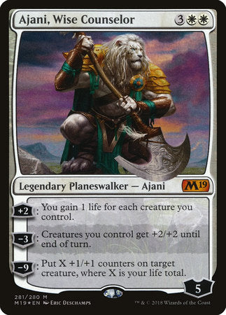 Ajani, Wise Counselor [Core Set 2019] | Jack's On Queen