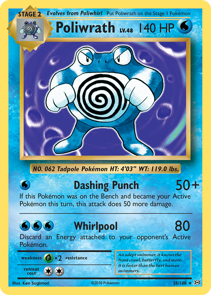 Poliwrath (25/108) [XY: Evolutions] | Jack's On Queen