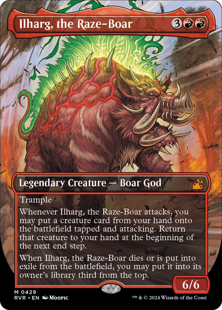 Ilharg, the Raze-Boar (Anime Borderless) [Ravnica Remastered] | Jack's On Queen