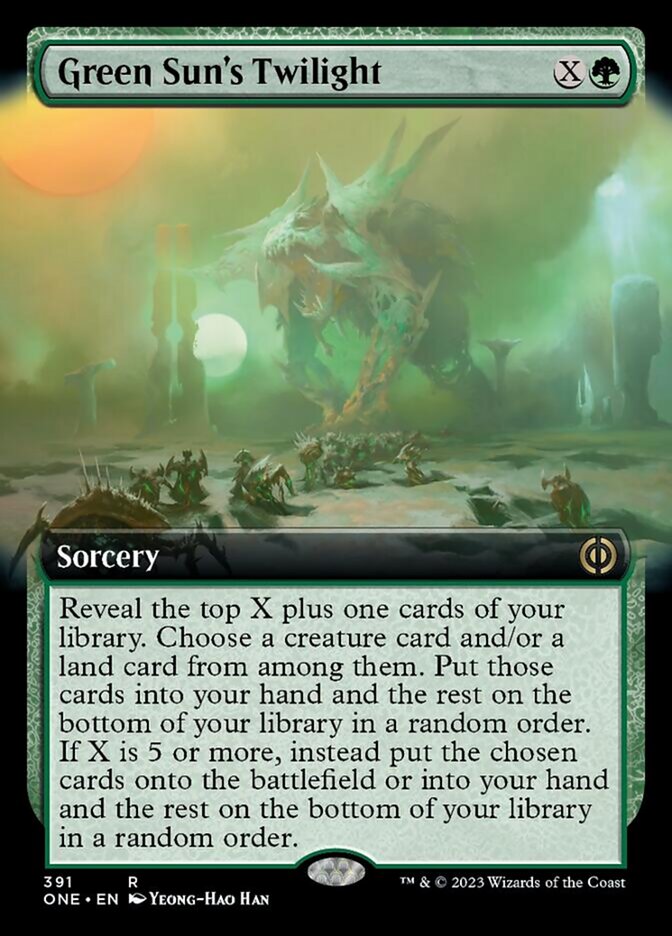 Green Sun's Twilight (Extended Art) [Phyrexia: All Will Be One] | Jack's On Queen