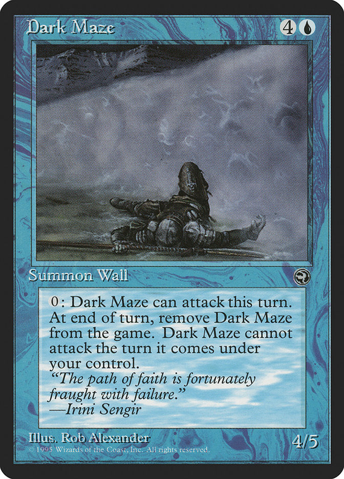 Dark Maze (Irini Sengir Flavor Text) [Homelands] | Jack's On Queen