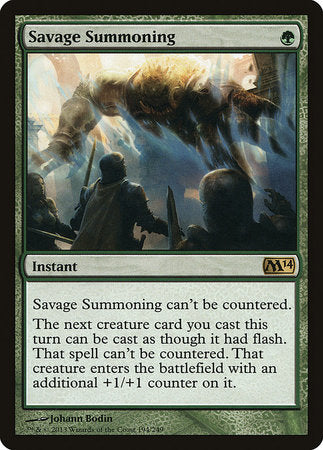 Savage Summoning [Magic 2014] | Jack's On Queen