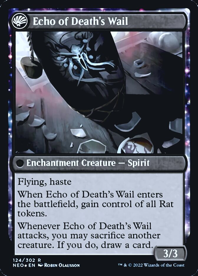 Tribute to Horobi // Echo of Death's Wail [Kamigawa: Neon Dynasty Prerelease Promos] | Jack's On Queen