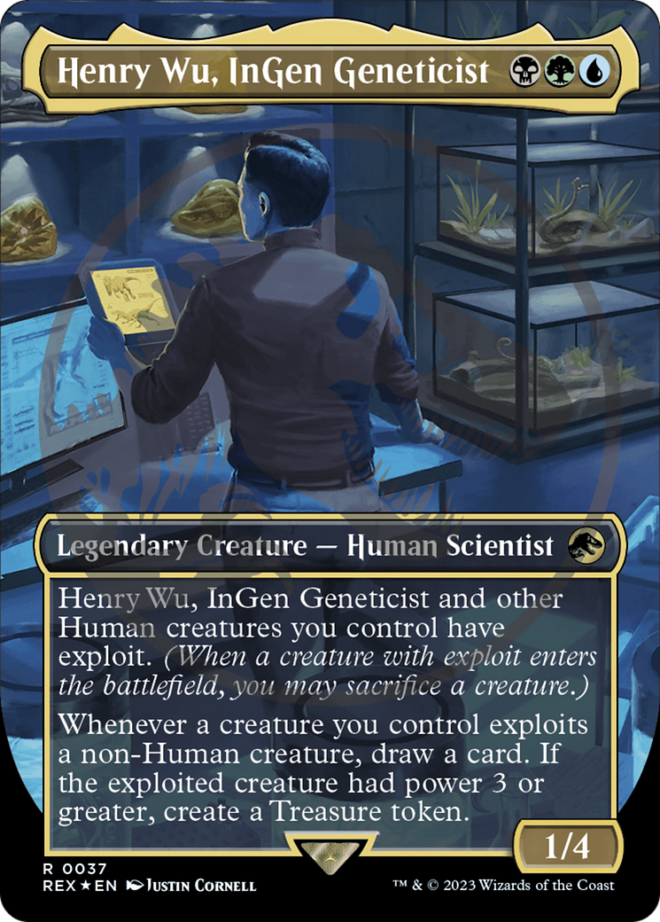 Henry Wu, InGen Geneticist Emblem (Borderless) [Jurassic World Collection Tokens] | Jack's On Queen