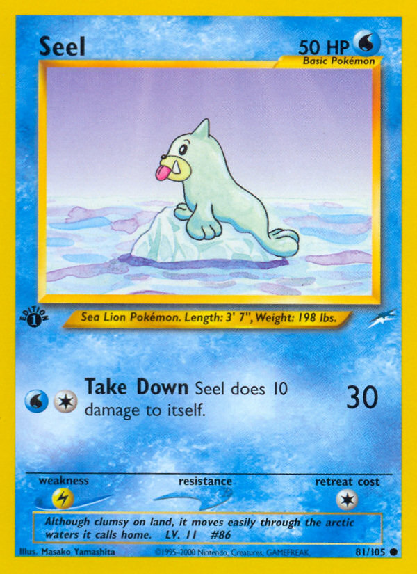 Seel (81/105) [Neo Destiny 1st Edition] | Jack's On Queen