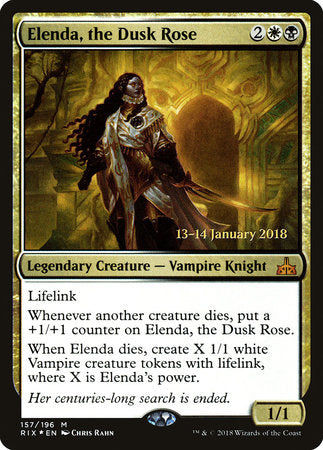 Elenda, the Dusk Rose [Rivals of Ixalan Promos] | Jack's On Queen