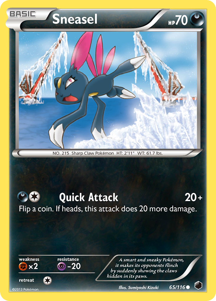Sneasel (65/116) [Black & White: Plasma Freeze] | Jack's On Queen