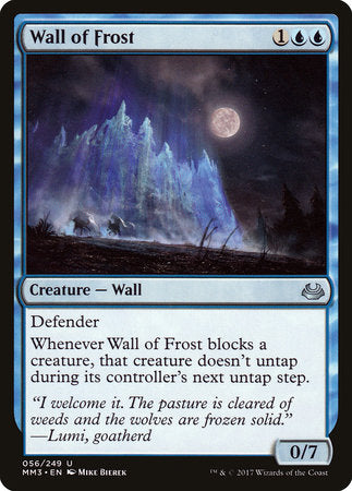Wall of Frost [Modern Masters 2017] | Jack's On Queen