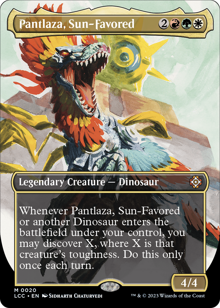 Pantlaza, Sun-Favored (Borderless) [The Lost Caverns of Ixalan Commander] | Jack's On Queen