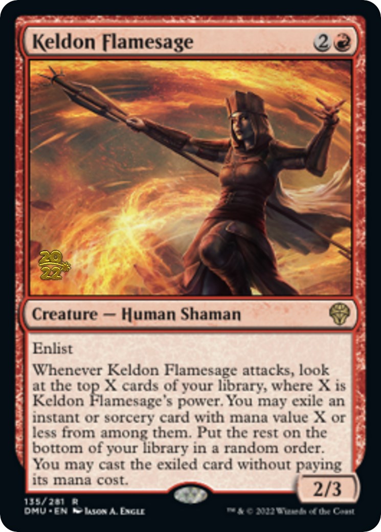 Keldon Flamesage [Dominaria United Prerelease Promos] | Jack's On Queen