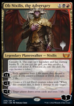 Ob Nixilis, the Adversary (Promo Pack) [Streets of New Capenna Promos] | Jack's On Queen