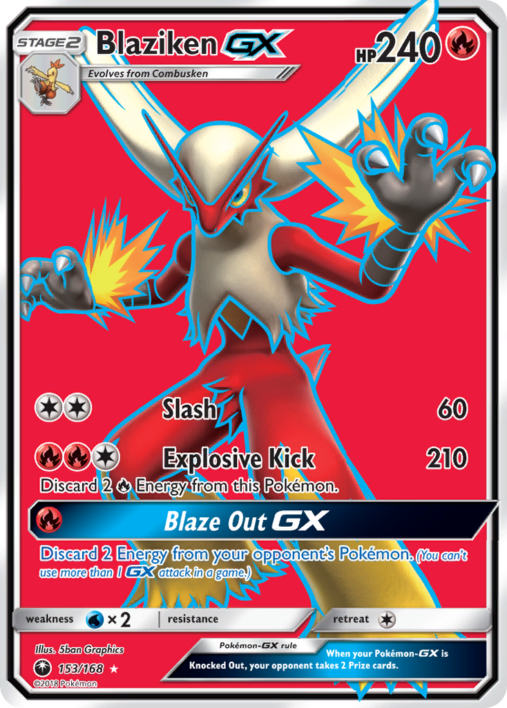 Blaziken GX (153/168) [Sun & Moon: Celestial Storm] | Jack's On Queen