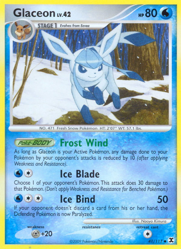 Glaceon (41/111) [Platinum: Rising Rivals] | Jack's On Queen