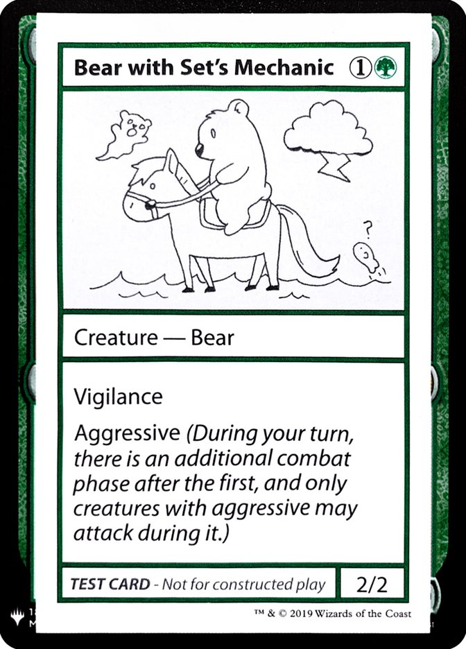 Bear with Set's Mechanic [Mystery Booster Playtest Cards] | Jack's On Queen