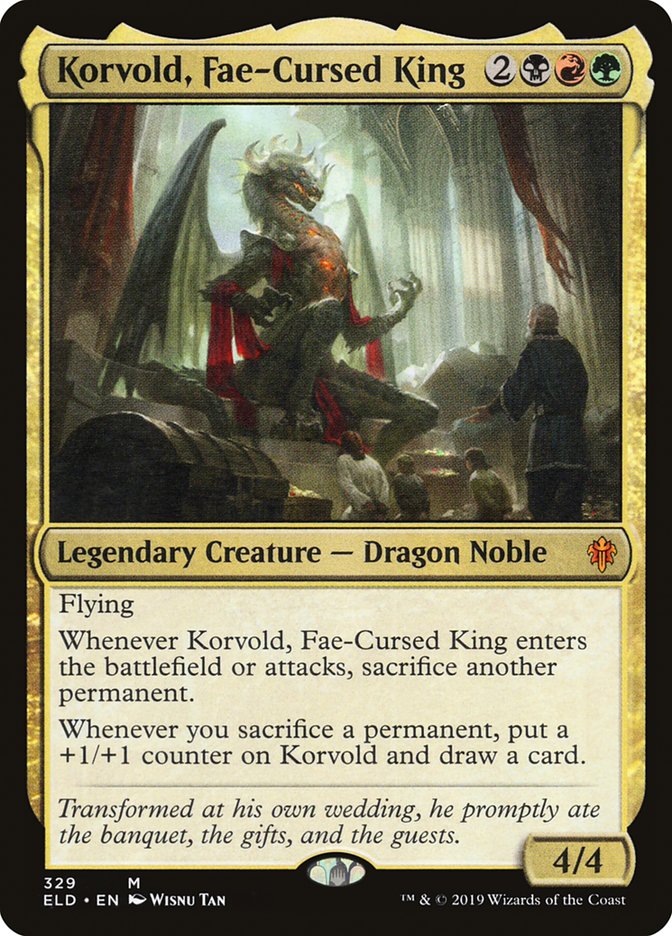 Korvold, Fae-Cursed King [Throne of Eldraine] | Jack's On Queen