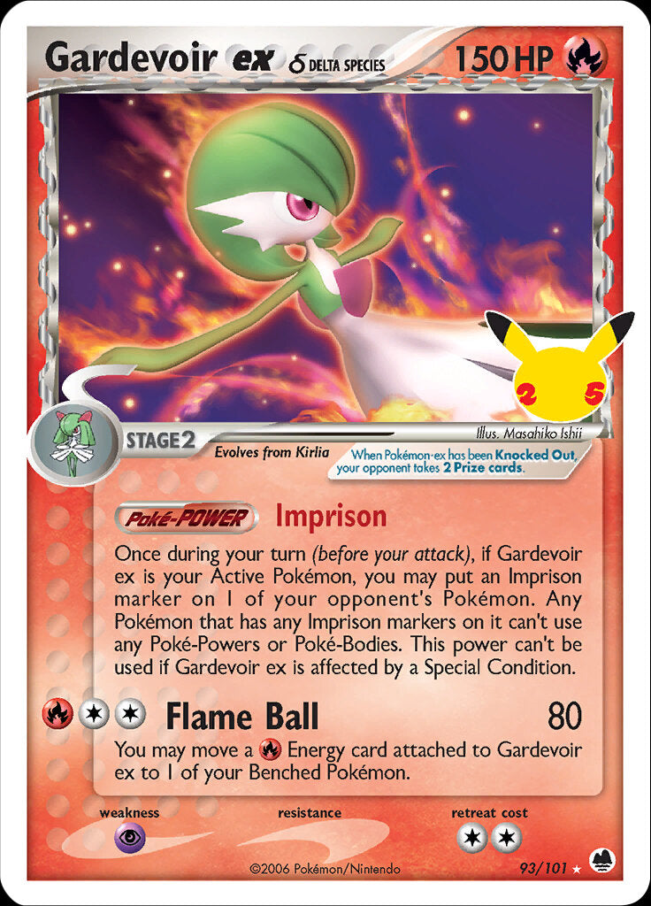 Gardevoir ex (93/101) (Delta Species) [Celebrations: 25th Anniversary - Classic Collection] | Jack's On Queen