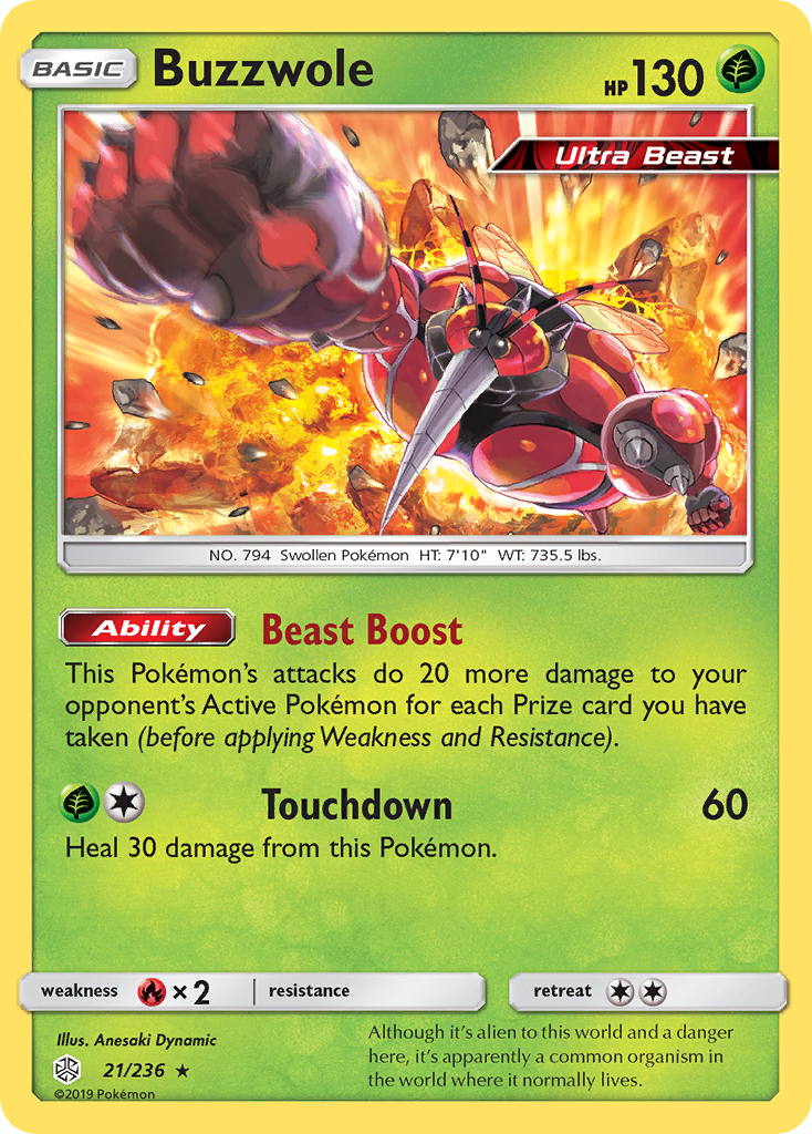 Buzzwole (21/236) [Sun & Moon: Cosmic Eclipse] | Jack's On Queen