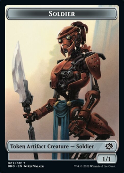 Powerstone // Soldier (009) Double-Sided Token [The Brothers' War Tokens] | Jack's On Queen