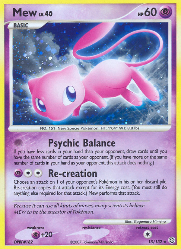 Mew (15/132) [Diamond & Pearl: Secret Wonders] | Jack's On Queen