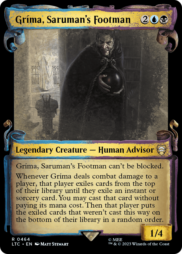 Grima, Saruman's Footman [The Lord of the Rings: Tales of Middle-Earth Commander Showcase Scrolls] | Jack's On Queen