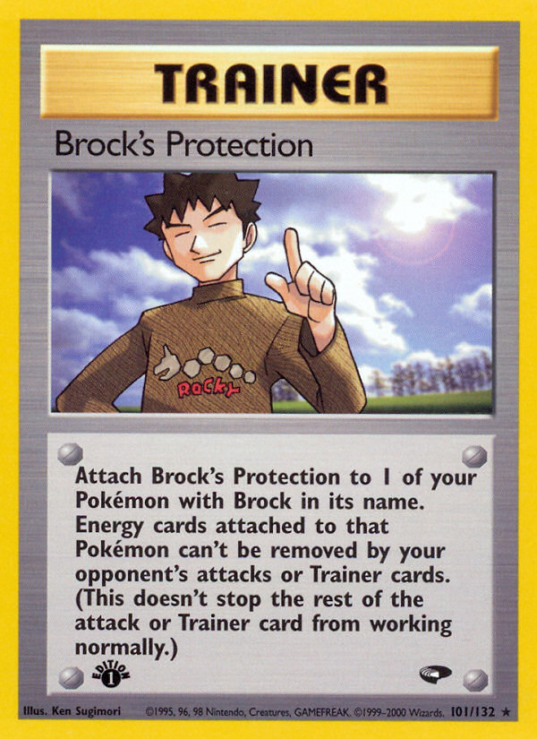 Brock's Protection (101/132) [Gym Challenge 1st Edition] | Jack's On Queen