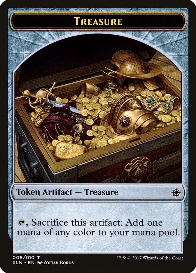 Treasure (008/010) [Ixalan Tokens] | Jack's On Queen